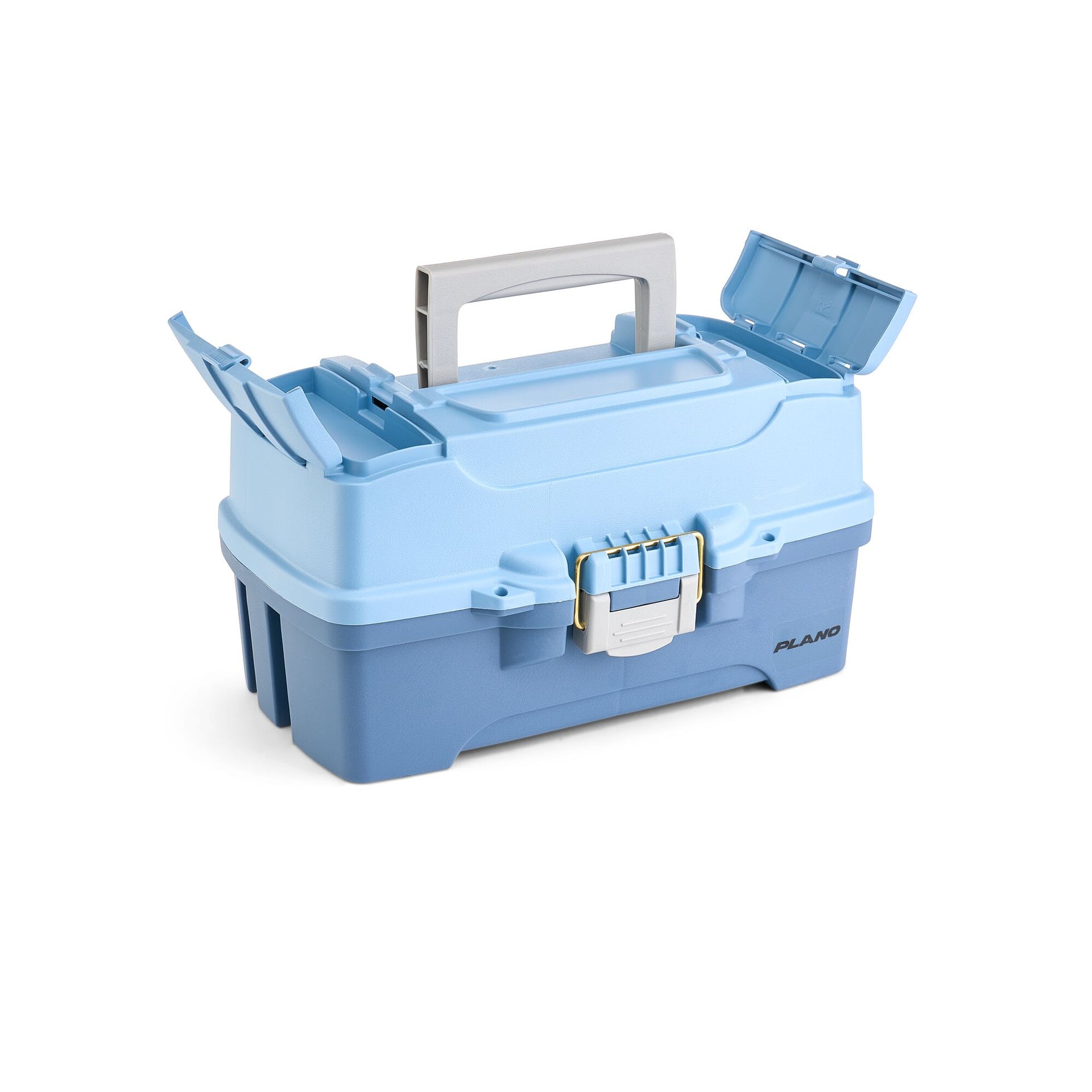 Plano Catch All Two-Tray Tackle Box Kit Light Blue/Dark Blue