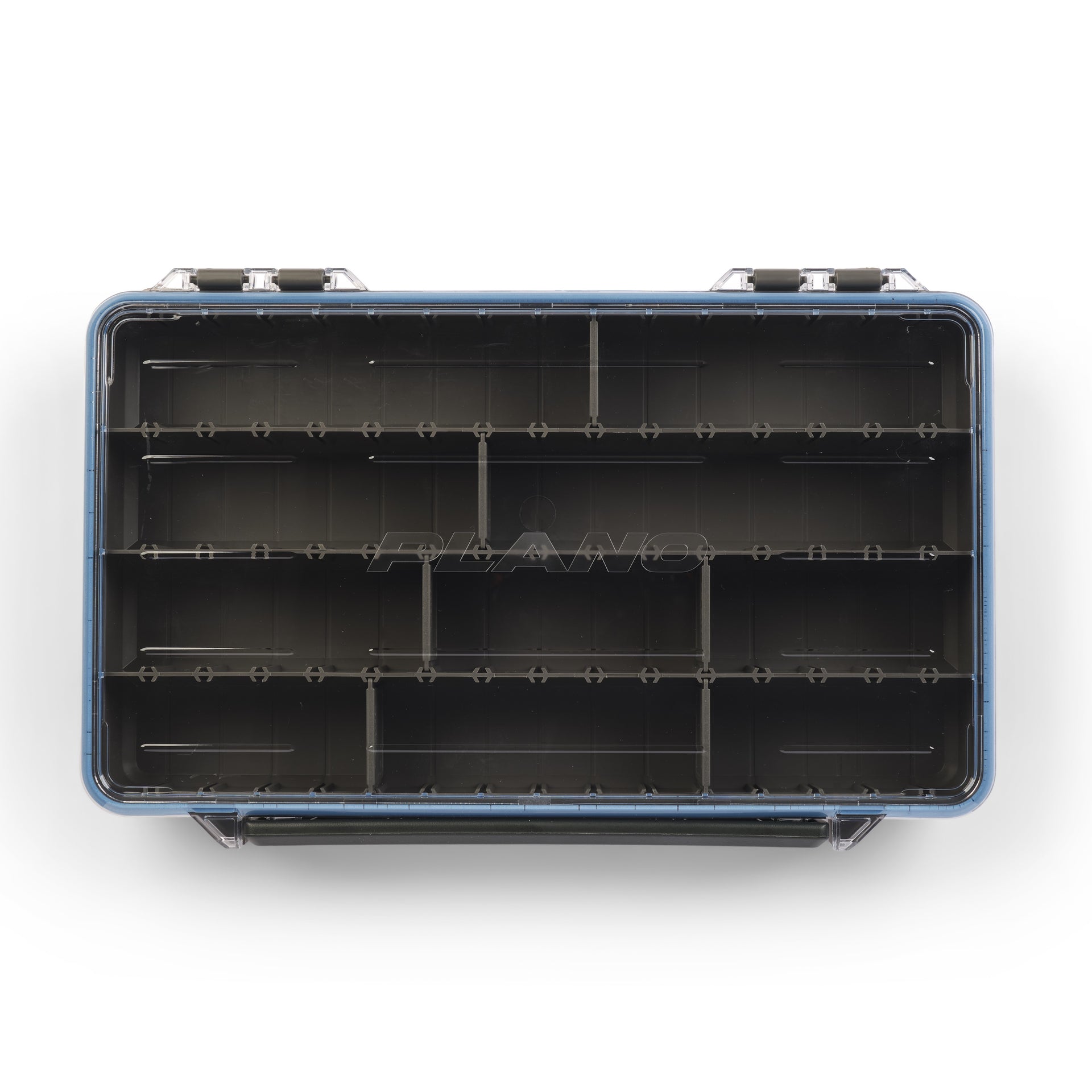 Tool box with compartments on a white background
